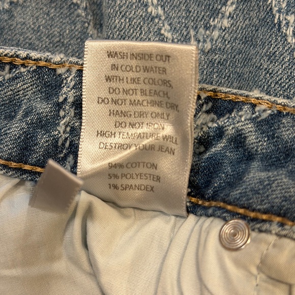 Special A Shorts Size Large Medium Blue Wash Diamond Stitch Pattern NWT - Picture 10 of 11